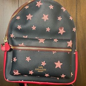 Coach patriotic backpack purse